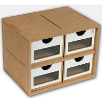 Hobbyzone Module OMs01a 4x Drawers 4 lådor med fönster - 20 cm