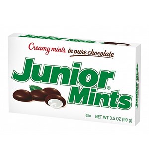 Junior Mints Sjokolade Peppermynte 99g Peppermynte-krem med mørk sjokolade 