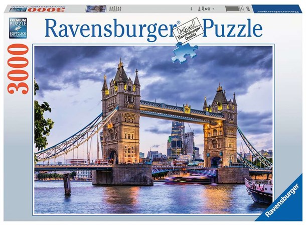 London Tower Bridge 3000 biter Ravensburger Puzzle Puslespill