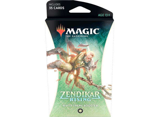 Magic Zendikar Rising Theme White Theme Booster - 35 hvite kort