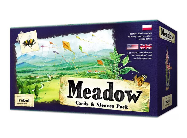 Meadow Cards & Sleeves Pack Expansion + Kortskydd till Meadow 