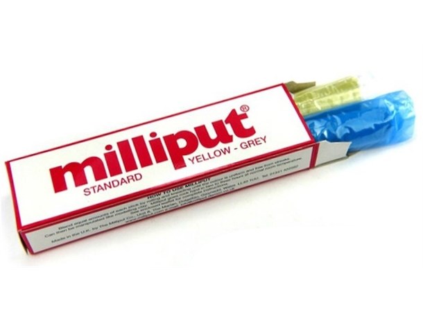 Milliput Putty Standard Yellow/Grey 113g Legendarisk 2-part epoxy putty