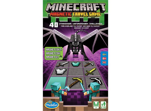 Minecraft Travel Game Reisespill Magnetic Travel Game Gamezone no
