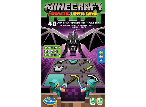 Minecraft Travel Game Reisespill Magnetic Travel Game 