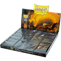 Plastficka 24-Pocket Clear/Black 50st Side-Loading Dragon Shield