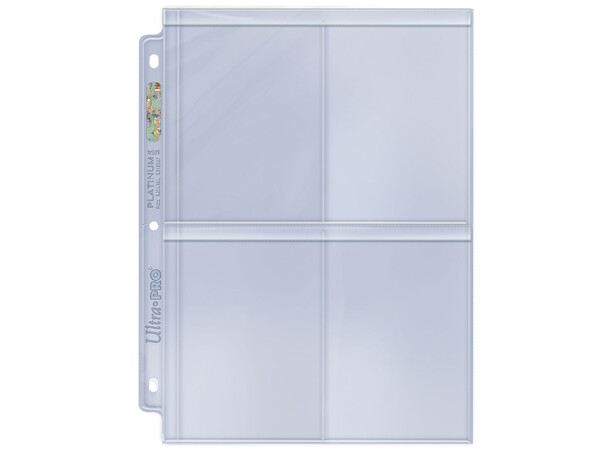 Plastficka 4 Pocket Toploader - 100 st Ultra Pro Platinum Page 
