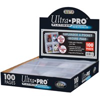 Plastlomme 4 Pocket Toploader - 100 stk Ultra Pro Platinum Page