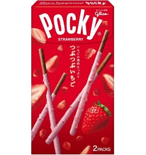 Pocky Strawberry 58g 14 sticks 2 pakker a 7 sticks 