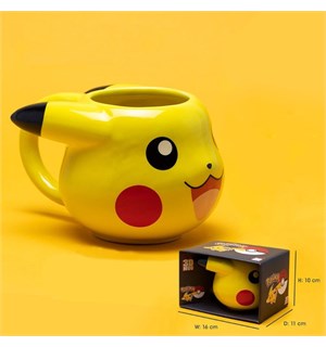 Pokemon 3D Kopp Pikachu 9cm x 14cm 