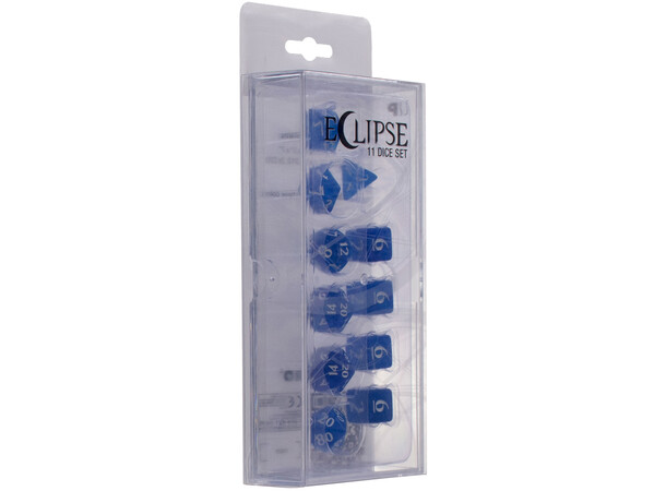 RPG Dice Set Eclipse 11 Pacific Blue Tärningsset för rollspel 