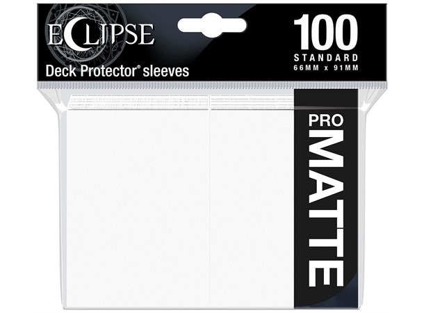 Sleeves Eclipse Pro Matte Hvit x100 66 x 91 cm Ultra Pro Kortbeskytter