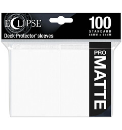 Sleeves Eclipse Pro Matte Vit x100 Ultra Pro Kortskydd / Deck Protector