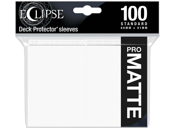 Sleeves Eclipse Pro Matte Vit x100 Ultra Pro Kortskydd / Deck Protector 