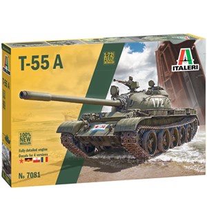 T-55 A Italeri 1:72 Byggesett 