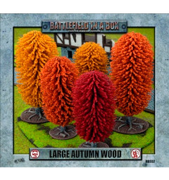 Terreng Large Autumn Wood 25-30mm Ferdigmalt - Battlefield in a Box