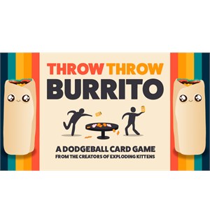 Throw Throw Burrito Kortspill - Engelsk Fra skaperne av Exploding Kittens 