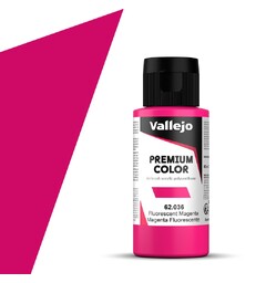Vallejo Premium Fluo Magenta 60ml Premium Airbrush Color - Fluorescent