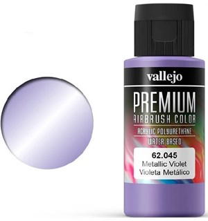 Vallejo Premium Metallic Violet 60ml Premium Airbrush Color - Metallic 