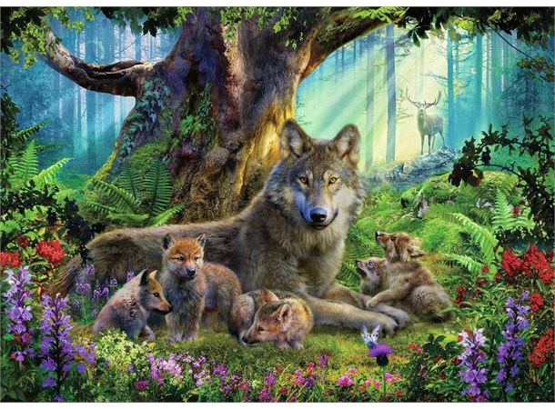 Wolves in Forest 1000 biter Puslespill Ravensburger Puzzle