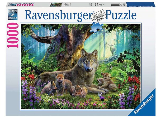 Wolves in the Forest 1000 biter Puslespill - Ravensburger Puzzle