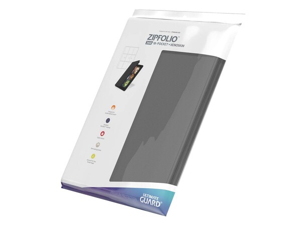 Zipfolio Xenoskin 18-Pocket Grå Ultimate Guard - For 360 kort 