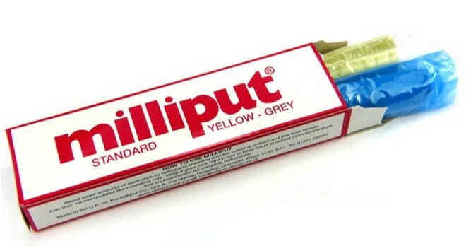 Milliput Putty Standard Yellow/Grey 113g Legendarisk 2-part epoxy putty