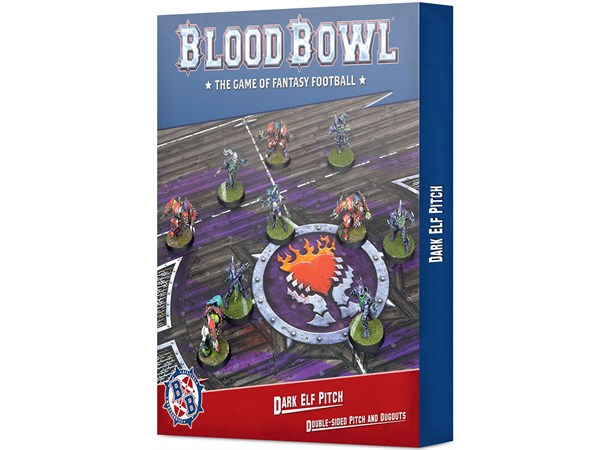 Blood Bowl Pitch Dark Elf Team