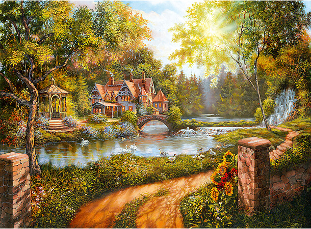 By the Waterside 500 biter Puslespill Ravensburger Puzzle