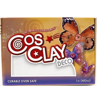 Cosclay Sculpting Clay Deco White Hybrid Plastic / Rubber Polymer 0,45kg