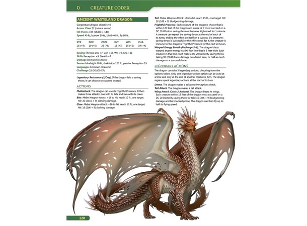 D&D 5E Creature Codex Hardcover Ed Uoffisielt Supplement - Kobold Press
