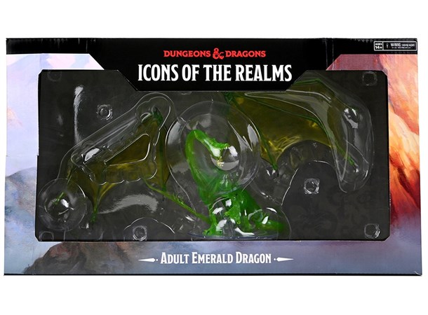 D&D Figur Icons Emerald Dragon 36cm Dungeons & Dragons Icons of the Realms