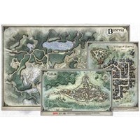 D&D Maps Curse of Strahd Barovia Map Set Dungeons & Dragons - 3 kart