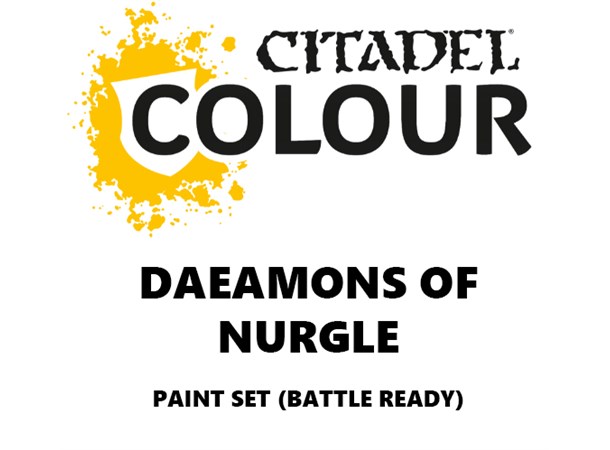 Daemons of Nurgle Paint Set Battle Ready Paint Set for din hær