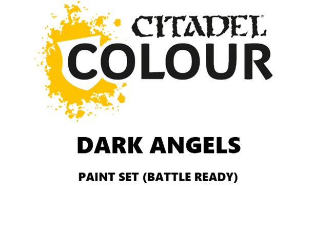 Dark Angels Paint Set Battle Ready Paint Set for din hær