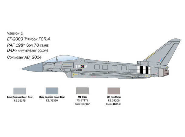EF-2000 Typhoon In RAF Service Italeri 1:72 Byggesett 