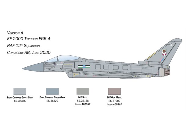 EF-2000 Typhoon In RAF Service Italeri 1:72 Byggesett