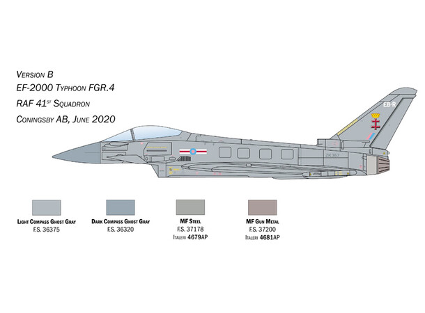 EF-2000 Typhoon In RAF Service Italeri 1:72 Byggesett 