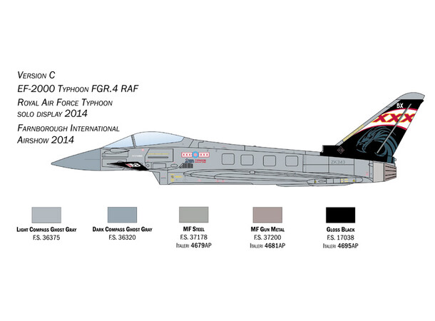 EF-2000 Typhoon In RAF Service Italeri 1:72 Byggesett 