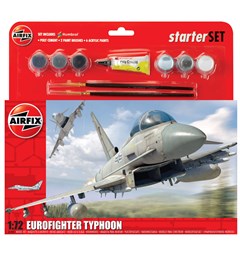 Eurofighter Typhoon Starter Set 22cm Airfix 1:72 Byggesett