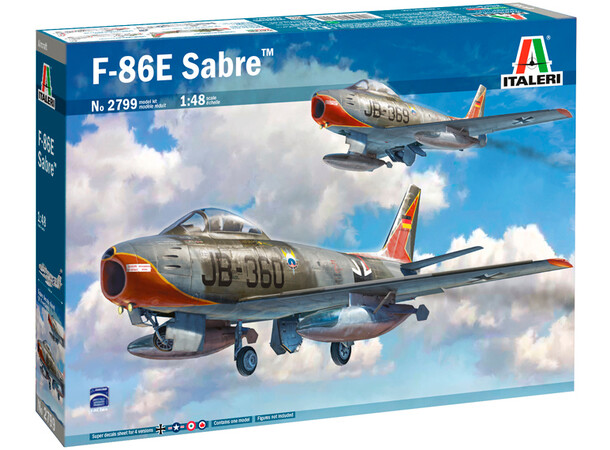 F-86E Sabre 23,8 cm Italeri 1:48 Byggsats 