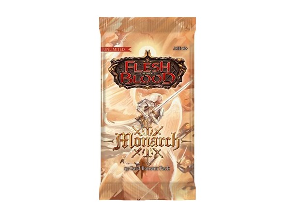 Flesh & Blood Monarch Unlimited Booster 15 kort per pakke