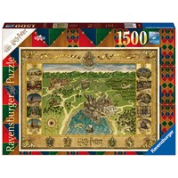 Galtvort Kart 1500 biter Puslespill Harry Potter Ravensburger Puzzle