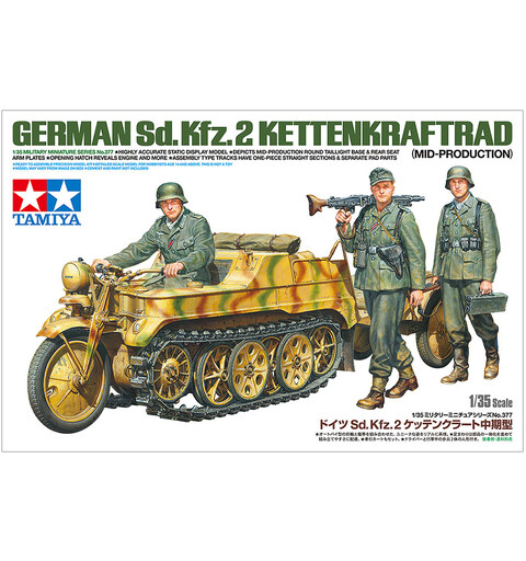 German Sd.Kfz.2 Kettenkraftrad Tamiya 1:35 Byggesett