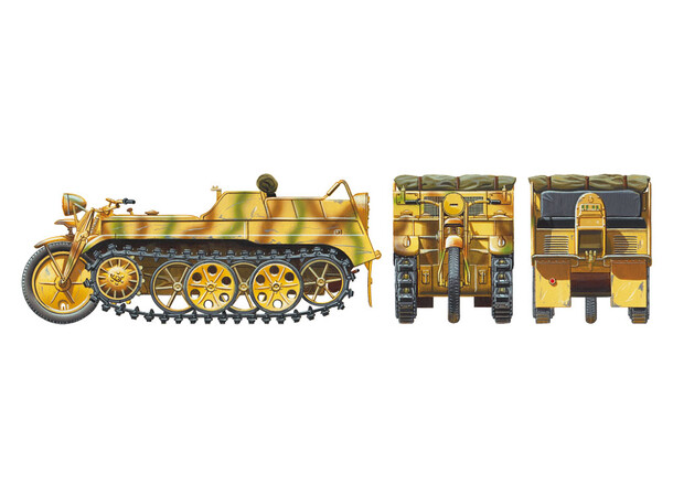 German Sd.Kfz.2 Kettenkraftrad Tamiya 1:35 Byggesett 