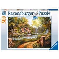 Hytte ved elven 500 biter Puslespill Ravensburger Puzzle