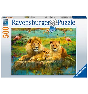 Løvefamilien 500 biter Puslespill Ravensburger Puzzle 