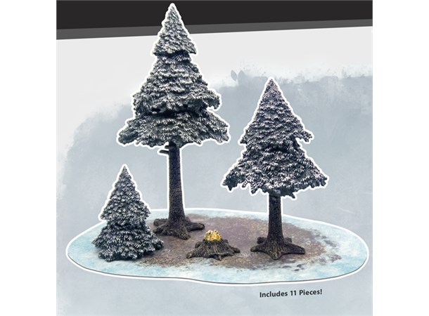 Monster Scenery Snowy Pine Forest