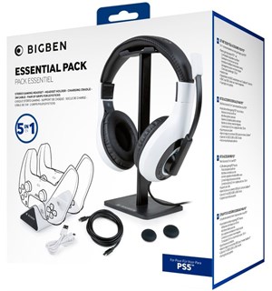 Nacon Essential Accessory Pack  PS5 Headset m/mic & holder, ladekrybbe++ 