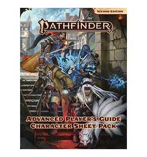 Pathfinder 2nd Ed Character Sheet Pack 2 Second Edition RPG Advanced Player Guide 