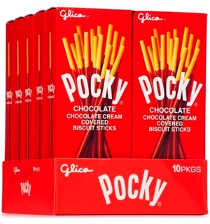 Pocky Chocolate - 10 stk Hel kartong med Pocky Chocolate 